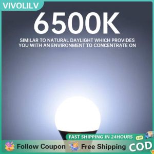 VIVOLILV Dusk To Dawn Led Bulb Saving LED E27 5W/9W/12W Day Night Light ON/OFF LED Smart Lamp For Garden Stair Hallway Pathway