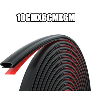 6M Black/Brown Rubber Door and Window Sealing Strip Door Window Edge Moulding Trim