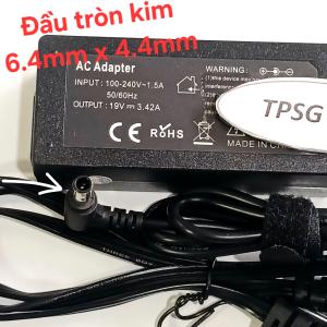 Nguồn màn hình LCD 19V - 3.42A / Đầu Kim tròn 6.5mm X 4.4mm dùng cho màn hình Samsung LG...