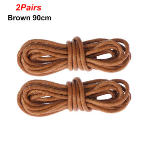 CHROME RECOVER73CH1 2 Pairs 70/80/90/100cm Coloured Shoelaces Sport Shoe Round Waxed Shoelaces Leather Dress Shoes Shoe Laces Cord Boots Laces Strings