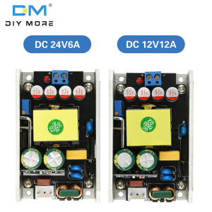 diymore Compact GaN Power Supply Board: AC 170-265V to DC 24V 6A / 12V 12A 150W High-Power Switching Power Supply