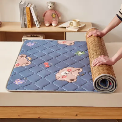 Foldable Mattress Reversible Dual-Use Mattress Topper Tatami Mattress Single Queen Size Floor Coolin