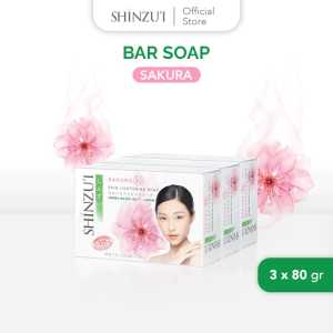 Shinzui Skin Lightening Bar Soap 80gr (Paket Hemat isi 3pcs).