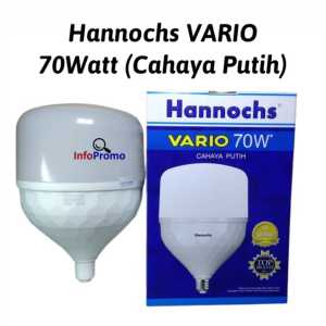 Lampu Bohlam LED Hannochs Vario 70 Watt Cahaya Putih SNI Resmi Original