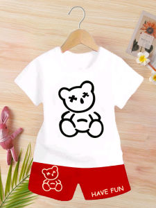 SETELAN ANAK LAKI LAKI/SET ANAK MOTIF MOO & BERUANG PANDA