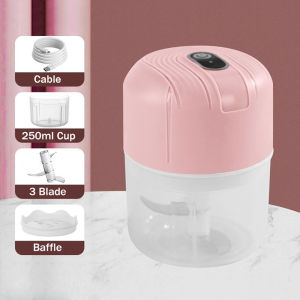 <𝙇𝒂𝙯𝑺𝙜𝑴𝙖𝒍𝙡> 250ml Mini Food Chopper –Electric Portable Blender & Garlic Grinder for Kitchen Use
