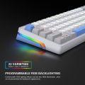 Armaggeddon GMK-100 RGB Gasket Mechanical Keyboard | 3 Modes | 2.4G Wireless | BT 5.0 | HotSwappable Lubed Switches. 
