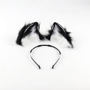 Popular Halloween costume set: realistic faux fur fox ears headband animal ears and animal tail cos Accessories