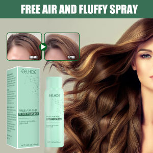 Eelhoe Hair Fluffy Powder Dry Shampoo Free Wash Dry Hair Powder Oil Control No-wash Hair Fluffy Spray Fix Oily Hair Instant Refreshing Oily Dirty Hair Styling Products（100ml）