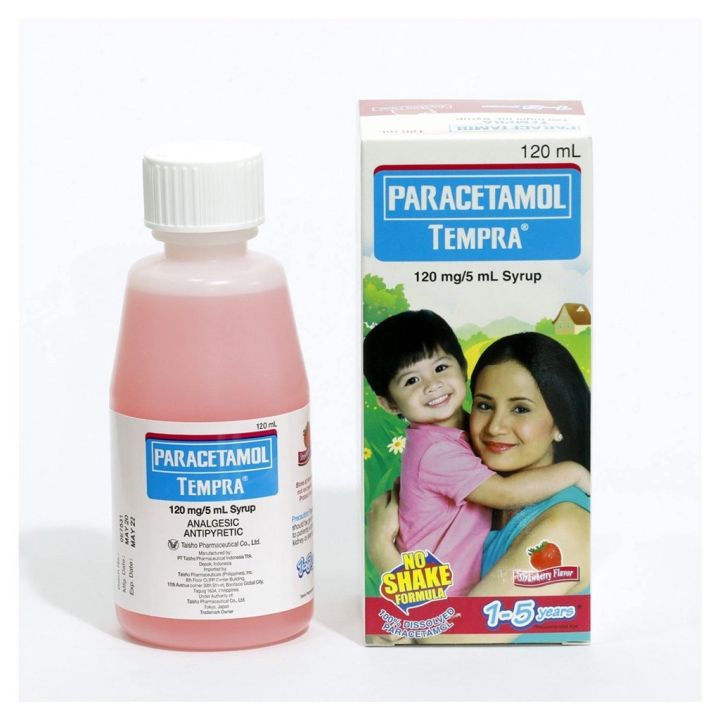 Tempra 120 mg / 5 ml Strawberry Flavor 120 ml Syrup | Lazada PH