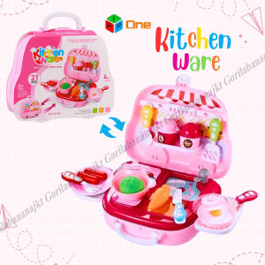 Mainan Kitchen ware set mainan masak masakan kitchen koper set suitcase