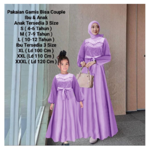 COD☑️PRODUK TERBARU/PAKAIAN MUSLIM PASANGAN/MAXI AMBERLI DRESS/PAKAIAN IBU DAN ANAK