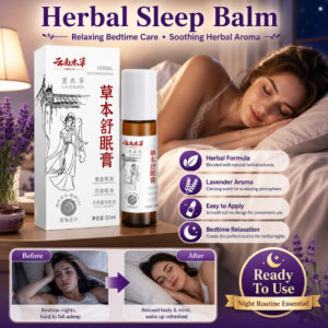 Herbal Sleep Balm Lavender Essential Oil Relaxing Aromatherapy Promotes Deep Sleep Natural Calming Cream
