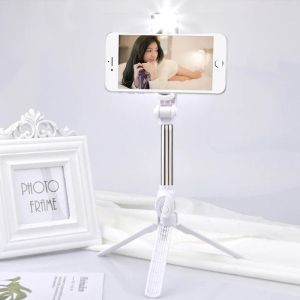 Cell Phone Tripod Selfie Stick Bluetooth SelfTimer Horizontal and Vertical Tripods