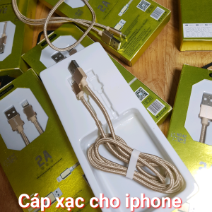 Cáp xạc bọc da cho điện thoại Ịphonne
