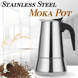 Stainless Steel Moka Pot Italian Top Espresso Machine Latte Stovetop Filter for Home Coffee Maker