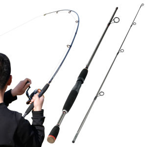 Sougayilang Tongkat Pancing Joran Pancing Carbon UL Portabel 2 Bagian 1.65M 1.8M 2.1M Joran Pancing Bahan Serat Karbon 24 Ton Joran Pancing Casting Berputar Untuk Memancing Ikan Bas Dan Karper