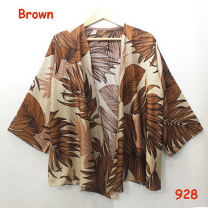 JakartaFashion - cardigan outer batik tribal motif songket bohemian bahan adem renda rumbai boho
