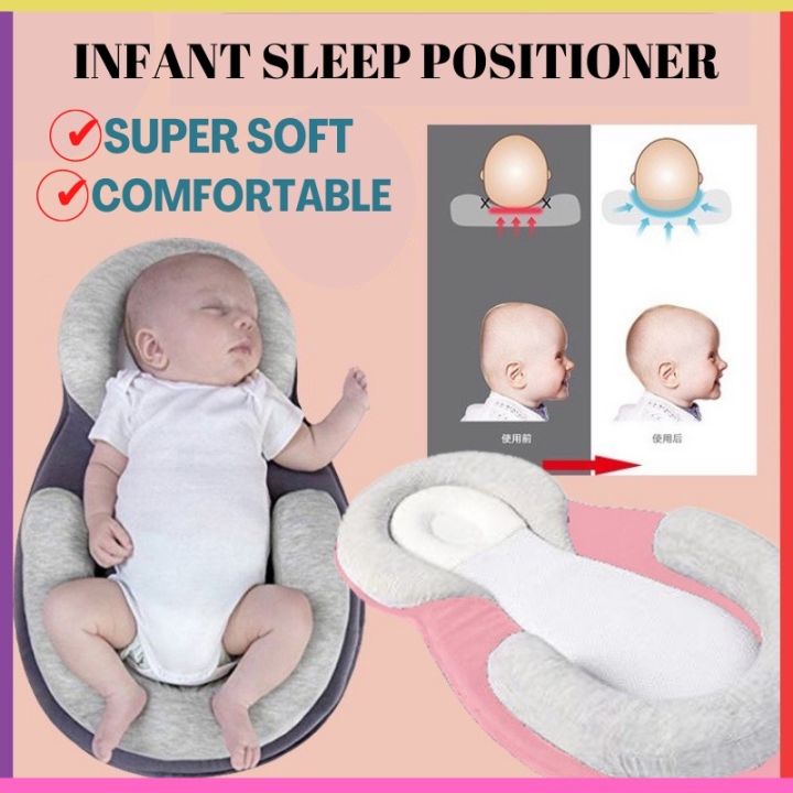 HNTOB kids Baby Safety Pillow Newborn Baby Sleep Positioner Pillow Flat