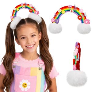 Cherry Hair Clip Kit Crazy Hair Day Accessories for Women Party Costume Piece Cherry Stem Leaves Design Curly Buns Style Wacky Dress up