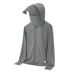 Fuguiniao Nam Kem chống nắng áo khoác Jacket Trọng lượng nhẹ UPF50 + Uniqlo UV Áo khoác có mũ trang phục bảo hộ