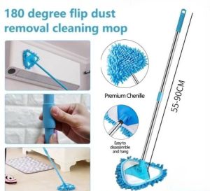 Spin Mop Floor Mop Rotatable Cleaning Mop Triangle Mop Dust Mop Spray Mop Cleaning Walls and Ceilings