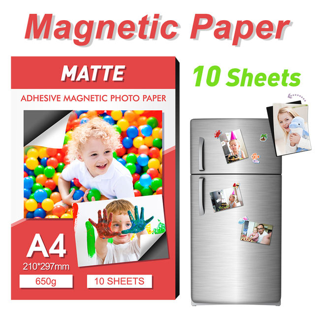 Uniplus 10 Sheets A4 Photo Paper Adhesive Matte Printer Paper