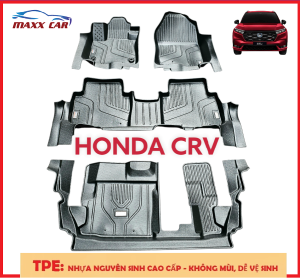 CRV - Thảm lót sàn MAXXCAR cho xe HONDA CRV 2023+ nhựa TPE NGUYÊN SINH đúc 5D tràn viền cao cấp.