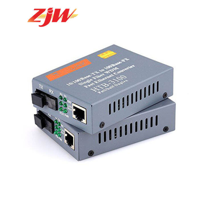 Zjw Htb Media Converter Netlink Fiber Transceiver Fiber Converter Km M A B Lazada Ph