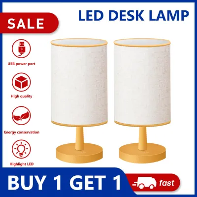 BUY 1 TAKE 1 Desk Lamp Fabric Table Lamp Night-light Lamp Desk Lamp shade Table Lamp Night-light Bedroom Office Room Dinning Lamp