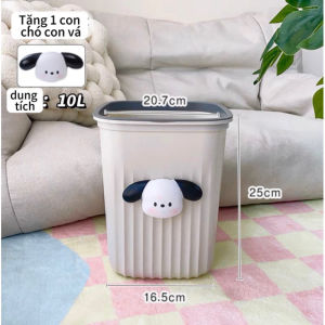 Thùng Rác Sọt Đựng Rác Đa Năng Nhựa Hình Chú Chó Con Cute