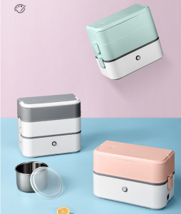 Wifer Portable double-layer pluggable rice steaming and heat preservation electric lunch box