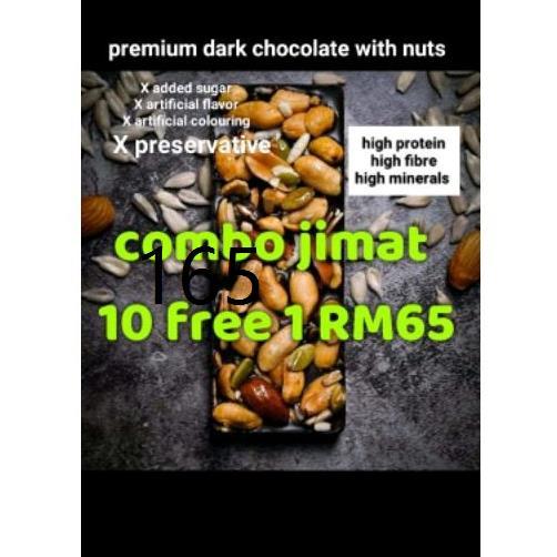 Chocolate Premium dark chocolate with nuts Sugar Free Natural Gluten
