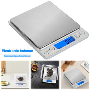 2kg/3kg/500g Multifunction Kitchen Scale 0.1/0.01g Coffee Scale Precision Food Meat Scale LCD Display for Jewelry/Baking