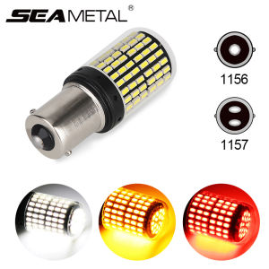 LED xi nhan phanh daylight đèn lùi đèn hậu ô tô xe máy 33 bóng chân 1156 1157 BAU15S PY21W BA15S P21W chip 5630 nhiều màu