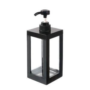 DAPPER Refillable Lotion Dispenser Bottles Square Transparent Soap Pump Dispensers Durable Easy To Press Gel Hand Sanitizer Bottle Body Wash