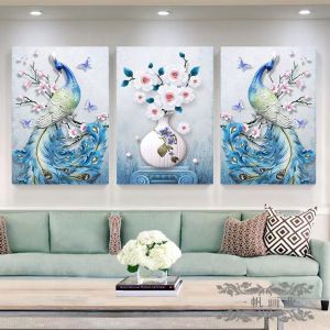 MD.(1เซ็ท3รูป) กรอบติดผนัง ภาพพิมพ์ตกแตงบ้าน ภาพสดใส สไตล์สมัยใหม่