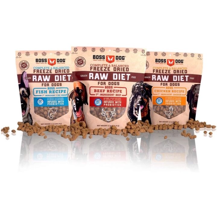 Boss Dog Complete & Balanced Freeze Dried Raw Diet for Dogs Variety