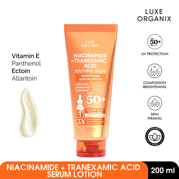 Luxe Organix Niacinamide + Tranexamic Acid Youthful Glow Whitening