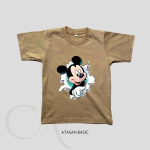 Kaos Basic Anak Micky Mouse  | Atasan 1 2 3 4 5 6 7 8 9 10 11 12 13 14 Tahun