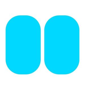 2PCS Car Rain Mirror Film Rearview and Side Window Films Anti-Fog Anti-rain Window Protector Glass Film