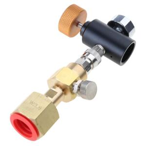 Co2เติม Tr21-3อะแดปเตอร์สถานีสำหรับถัง Quooker เพื่อ CGA320 W21.8-14ถัง CO2ขนาดใหญ่ตัดการเชื่อมต่ออย่างรวดเร็วขั้วต่ออลูมิเนียม