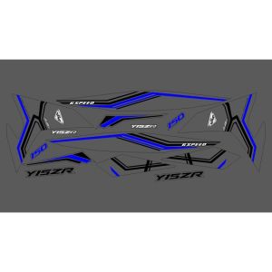 STRIPING JUPITER MX KING 150 Y15ZR TRANSPARAN CUSTOM LIST BLUE STICKER LIST TRANSPARAN JUPITER MX KING 150 Y15ZR - RON Design