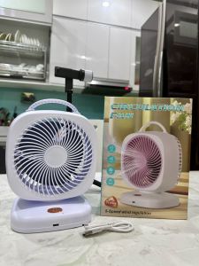 Quạt Mini Tích Điện Để Bàn XHS01 3 Tốc Độ Gió quạt để bàn động cơ chất lượng cao - quạt trắng