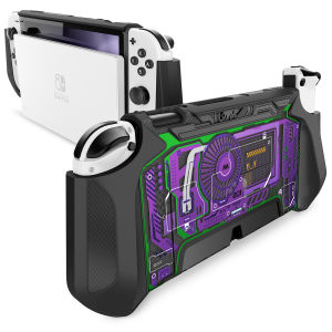 Mumba Dockable Case for Nintendo Switch OLED 2021 Blade Series TPU Grip Protective Cover Accessories Compatible with Nintendo Switch OLED 7 Inch and Joy Con Controller