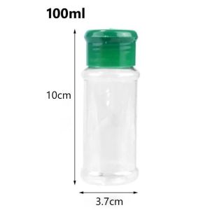 30Pcs 100ML Clear Seasoning Jars / Salt Pepper Shaker Bottles / Kitchen Spices Storage Jar