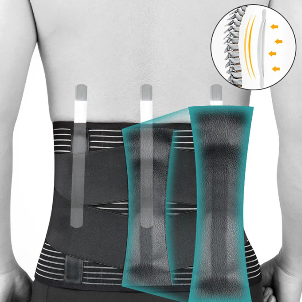 Back Brace for Men Women Lower Back Pain Relief with 3 Stays, Adjustable  Back Lumbar Support Belt for Work Sciatica Scoliosis