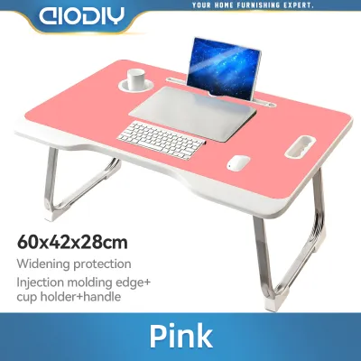 AIODIY Folding table Bed desk Small table student notebook Bay window Folding computer desk Lazy Table