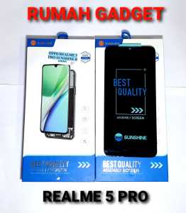 LCD SUNSHINE REALME 5 PRO/REALME Q/RMX1971 BLACK FULLSET TOUCHSCREEN