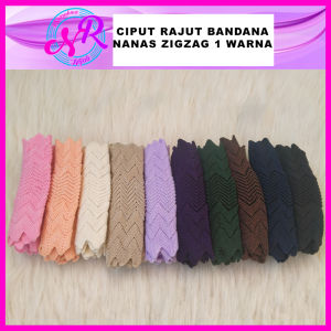 CIPUT RAJUT NANAS ZIGZAG 1 WARNA